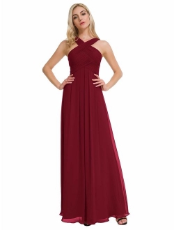 Alicepub Chiffon Bridesmaid Dresses Long Formal Dresses Prom Evening Gown