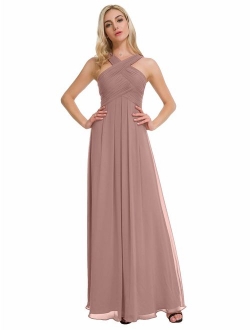 Alicepub Chiffon Bridesmaid Dresses Long Formal Dresses Prom Evening Gown