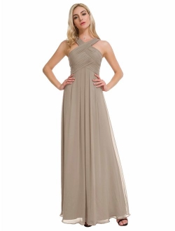 Alicepub Chiffon Bridesmaid Dresses Long Formal Dresses Prom Evening Gown