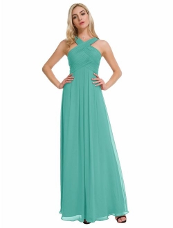 Alicepub Chiffon Bridesmaid Dresses Long Formal Dresses Prom Evening Gown