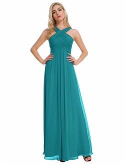 Alicepub Chiffon Bridesmaid Dresses Long Formal Dresses Prom Evening Gown