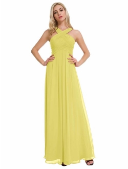 Alicepub Chiffon Bridesmaid Dresses Long Formal Dresses Prom Evening Gown