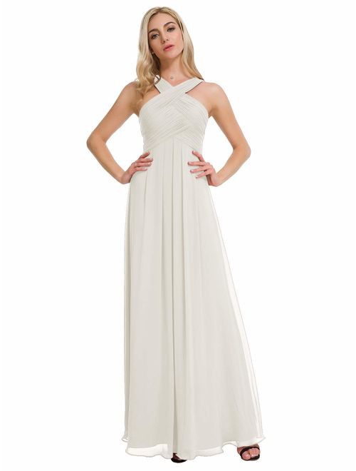 Alicepub Chiffon Bridesmaid Dresses Long Formal Dresses Prom Evening Gown