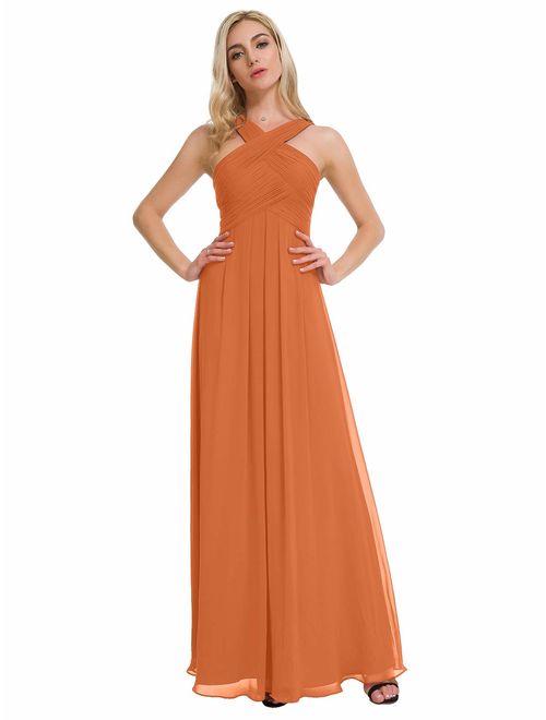 Alicepub Chiffon Bridesmaid Dresses Long Formal Dresses Prom Evening Gown