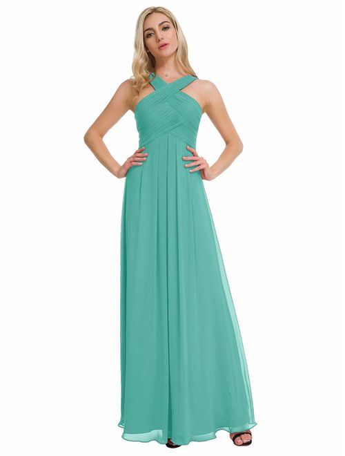 Alicepub Chiffon Bridesmaid Dresses Long Formal Dresses Prom Evening Gown