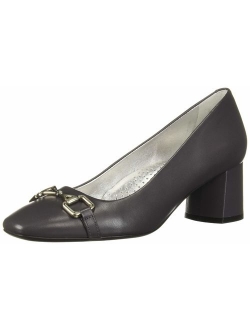 Women's Leather Astoria Pump Bit Buckle Detail