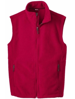 Men's Soft and Cozy Fleece Vests in 8 Colors: Sizes XS-XL