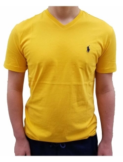 Men's Cotton Solid Classic Fit V-Neck T-Shirt