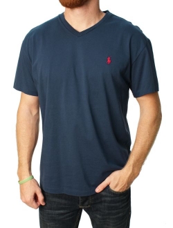 Men's Cotton Solid Classic Fit V-Neck T-Shirt