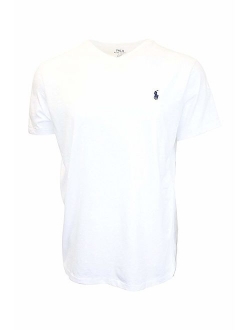 Men's Cotton Solid Classic Fit V-Neck T-Shirt