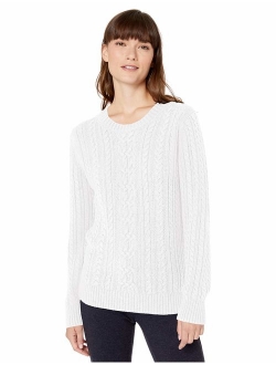 Women's Fisherman Cable Crewneck Sweater