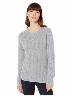 Women's Fisherman Cable Crewneck Sweater