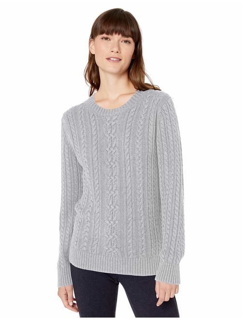 Amazon Essentials Women's Fisherman Cable Crewneck Sweater