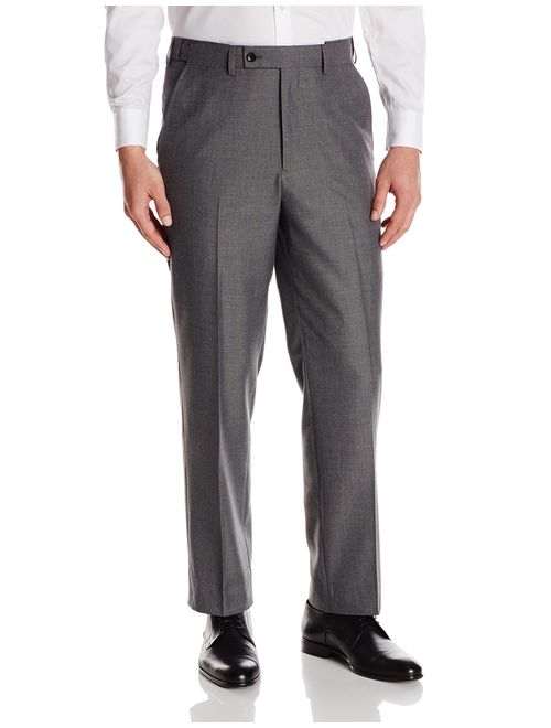 Alexander Julian Colours Men's Big and Tall Flat Front Hemmed Suit Separate Pant with Adjustable Waist