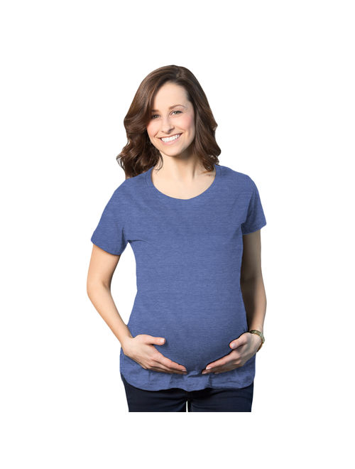 Women's Maternity Shirt Comfortable Pregnancy Tee Plain Blank I'm Pregnant Top