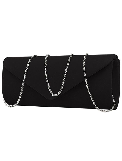 Women Evening Bag Clutch Purse,iSbaby Handbag With Detachable Chain for Wedding Cocktail Party Velvet