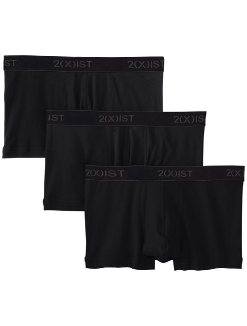 2(X)IST Men's Essential Cotton No Show Trunk Multipack