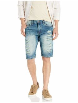 Men's Ripped Denim Shorts