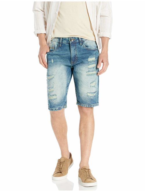 Southpole Men's Ripped Denim Shorts