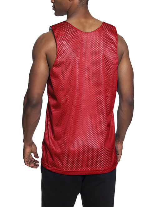 Ma Croix Men's Reversible Basketball Jersey Breathable Tank Top