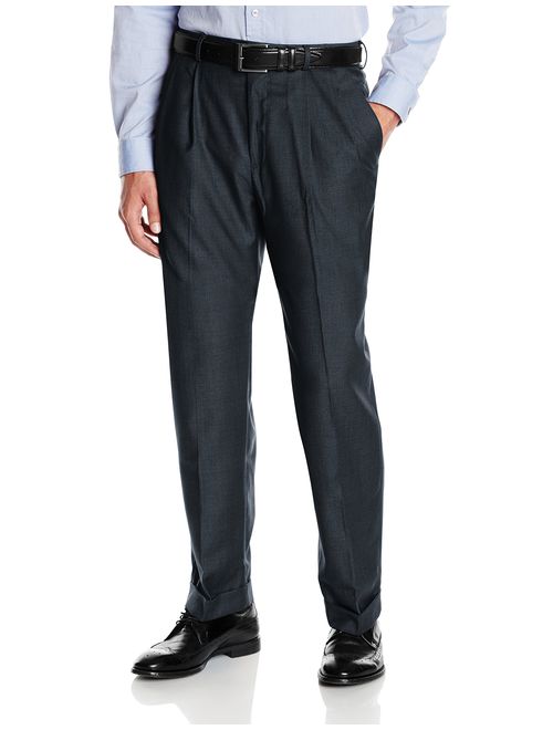 Louis Raphael Men's Staight Fit Comfort Waist Pleated Suit Separate Pant