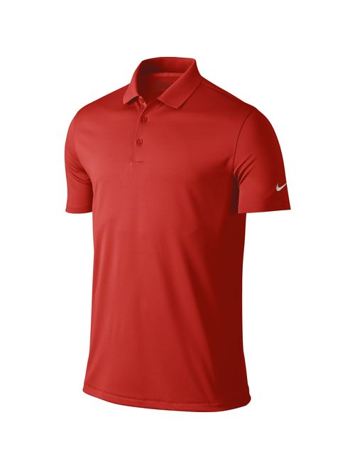 NIKE Men's Polyester Solid Short Sleeve Dry Victory Polo T-Shirt