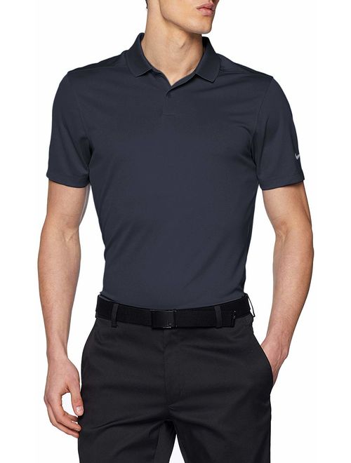 NIKE Men's Polyester Solid Short Sleeve Dry Victory Polo T-Shirt