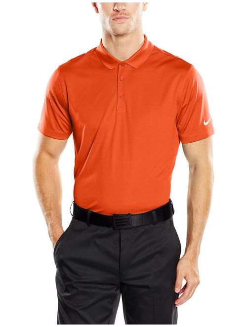 NIKE Men's Polyester Solid Short Sleeve Dry Victory Polo T-Shirt