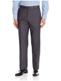 Adolfo Men's Micro Tech Flat Front Suit Pant