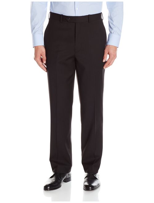 Adolfo Men's Micro Tech Flat Front Suit Pant