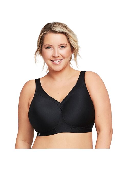 Glamorise Women's Full Figure MagicLift Plus Size Seamless Wirefree Back Close Sports Bra #1006