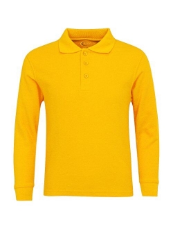 Premium Men's Long Sleeve Polo Shirts - Stain Guard Polo Shirts for Men