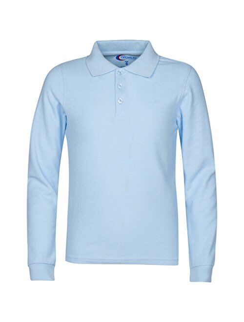 Premium Men's Long Sleeve Polo Shirts - Stain Guard Polo Shirts for Men