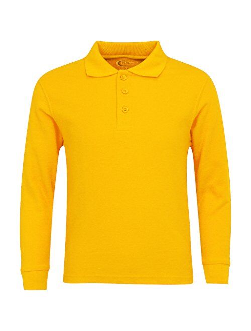 Premium Men's Long Sleeve Polo Shirts - Stain Guard Polo Shirts for Men