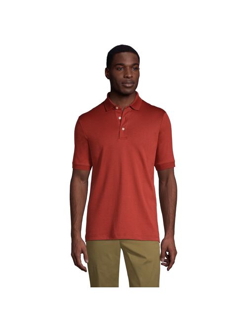 Lands' End Men's Short Sleeve Super Soft Supima Polo Shirt