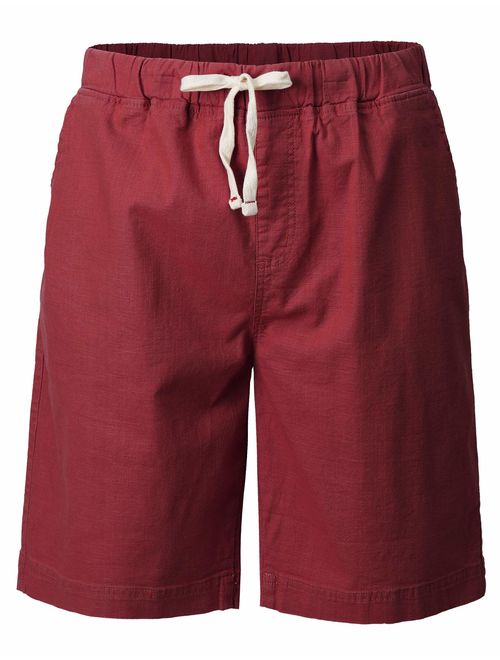 H2H Men's Casual Linen Short Summer Baggy Bending Pants