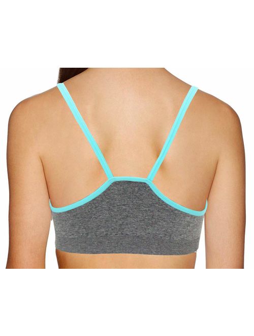 AKAMC Medium Support Cross Back Wirefree Removable Cups Yoga Sport Bra