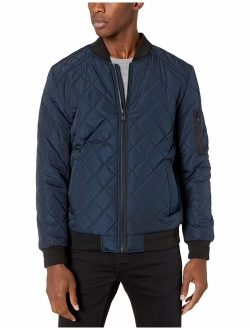 Men's Quilted Bomber Jacket