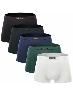 wirarpa Men's Breathable Modal Microfiber Trunks Underwear Covered Band Multipack