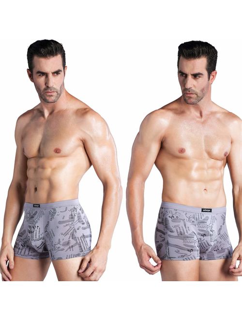 wirarpa Men's Breathable Modal Microfiber Trunks Underwear Covered