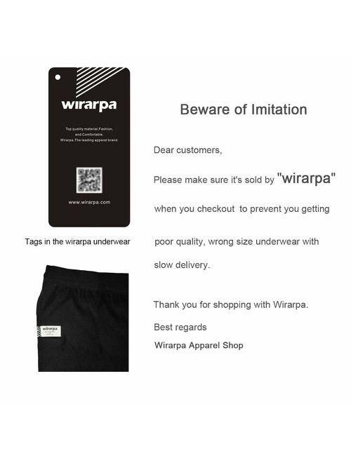 Wirarpa Mens Breathable Modal Microfiber Trunks Underwear  Covered Band Multipack