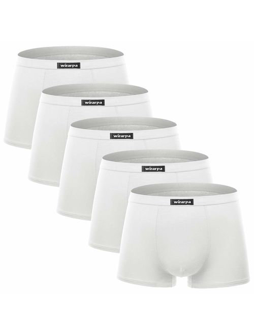 wirarpa Men's Breathable Modal Microfiber Trunks Underwear Covered Band Multipack