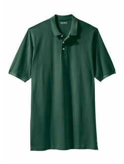 KingSize Men's Big and Tall Longer-Length Pique Polo Shirt