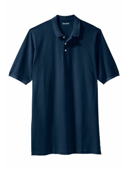 KingSize Men's Big and Tall Longer-Length Pique Polo Shirt