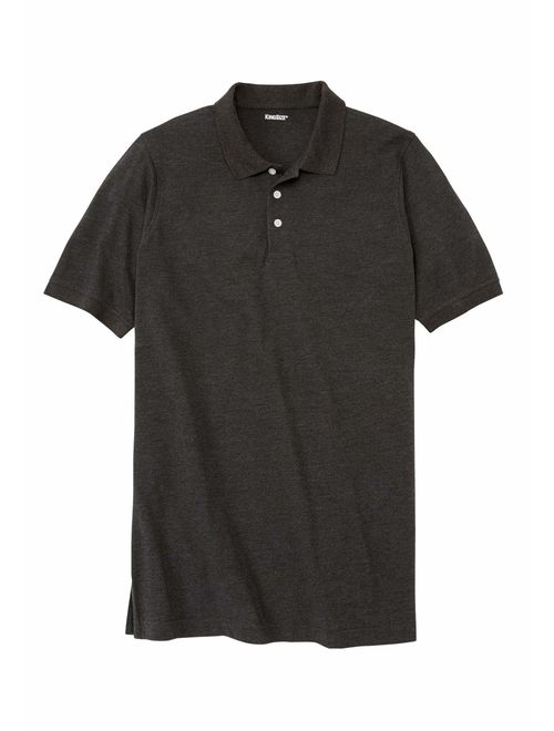 KingSize Men's Big and Tall Longer-Length Pique Polo Shirt