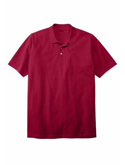 KingSize Men's Big and Tall Longer-Length Pique Polo Shirt