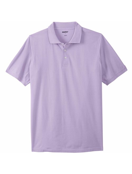 KingSize Men's Big and Tall Longer-Length Pique Polo Shirt