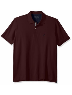 Men's Big and Tall Classic Fit Short Sleeve Solid Performance Deck Polo Shirt