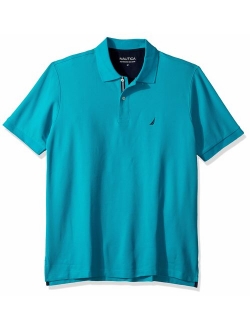 Men's Big and Tall Classic Fit Short Sleeve Solid Performance Deck Polo Shirt