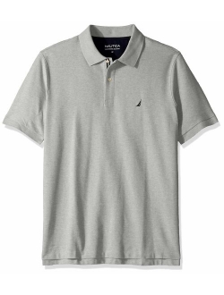 Men's Big and Tall Classic Fit Short Sleeve Solid Performance Deck Polo Shirt